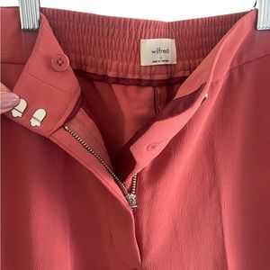 Aritzia Wilfred Alayna Pant in warm sienna red in size 2 Regular length